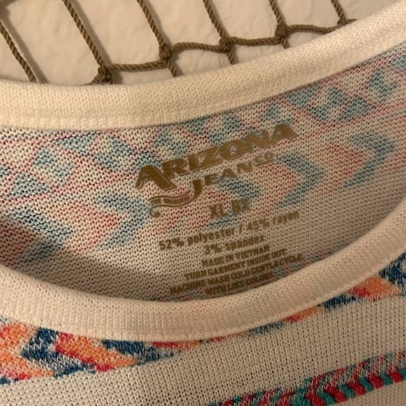 Flowy Arizona Jeans Short Sleeve Shirt Size 6x - Picture 3 of 4